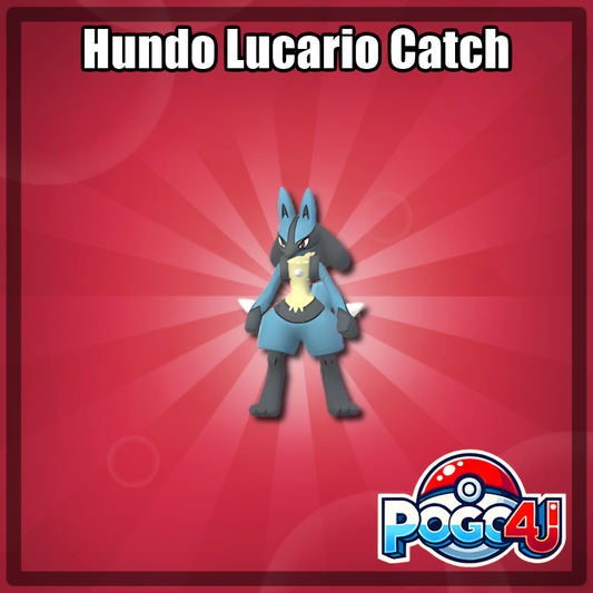 Hundo Lucario Catch