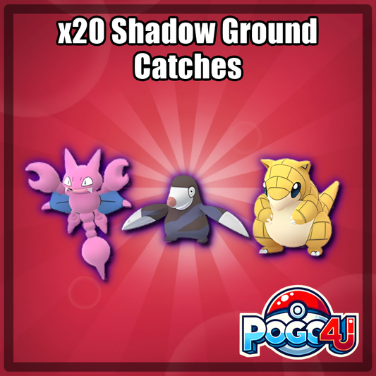 20 x Shadow Ground Catches