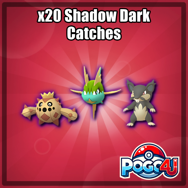 20 x Shadow Dark Catches