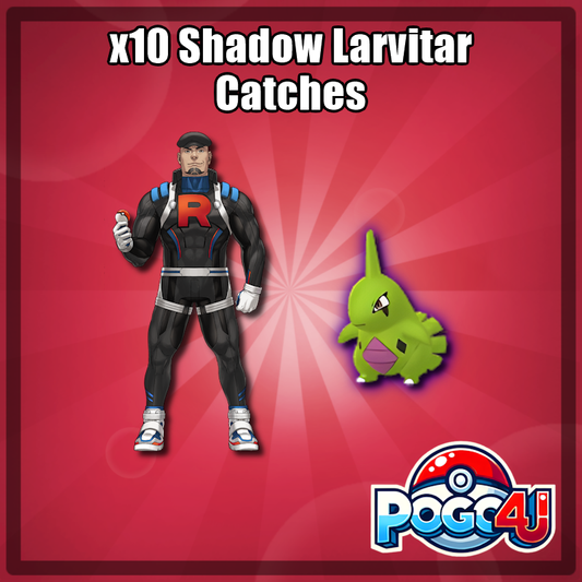10 x Shadow Larvitar Catches